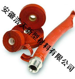 供应硅橡胶玻璃纤维防火套管-硅胶玻纤套管-玻纤编织套管图片