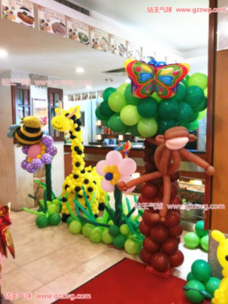 广州市上海钻王气球装饰宝宝百日宴布置厂家供应上海钻王气球装饰宝宝百日宴布置