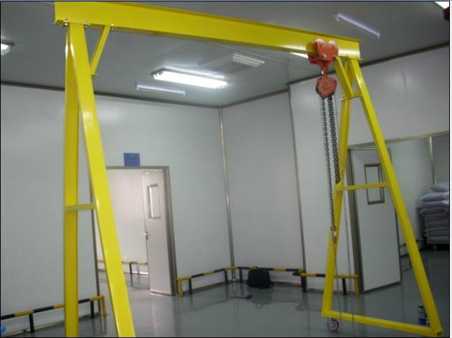 【3吨龙门吊架】、移动龙门吊尺寸定做、小型龙门吊生产厂家、富新源图片