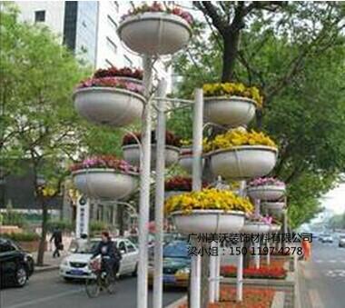 广州美沃玻璃钢公路花盆价格 创意绿花花盆 现代最新型花盆设计 价廉