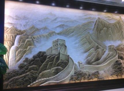 供应长城彩绘浮雕北京雕塑厂家  图片