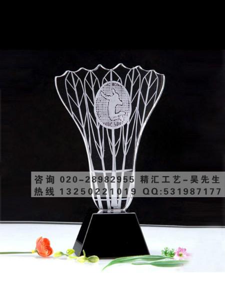 供应排球比赛奖杯定做，广州排球比赛水晶奖杯，篮球足球羽毛球比赛奖杯