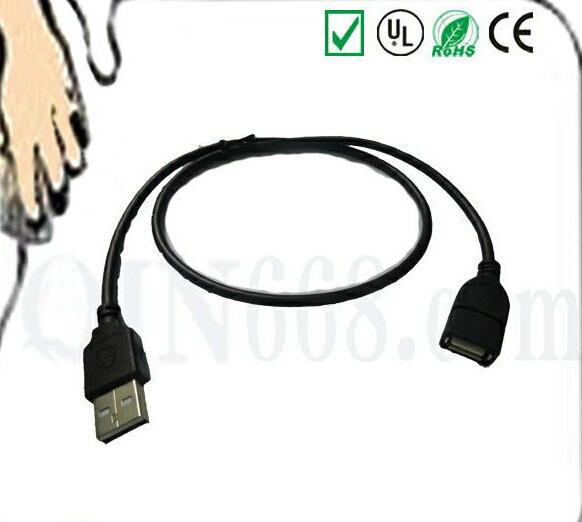 供应厂家供应1米USB公转母延长线