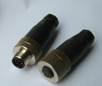 供应M12圆形连接器/传感器防水连接器M12型