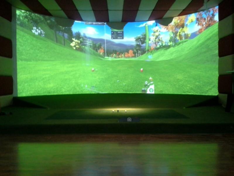 供应北京golf/北京高清室内模拟高尔夫模拟器/室内挥杆模拟器系统