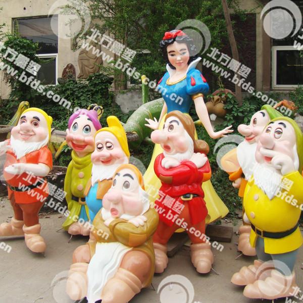 邯郸市仿真卡通白雪公主与小矮人雕塑厂家供应仿真卡通白雪公主与小矮人雕塑