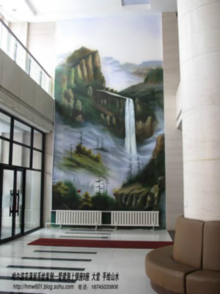 供应用于室内装饰的哈尔滨手绘壁画墙体彩绘背景墙