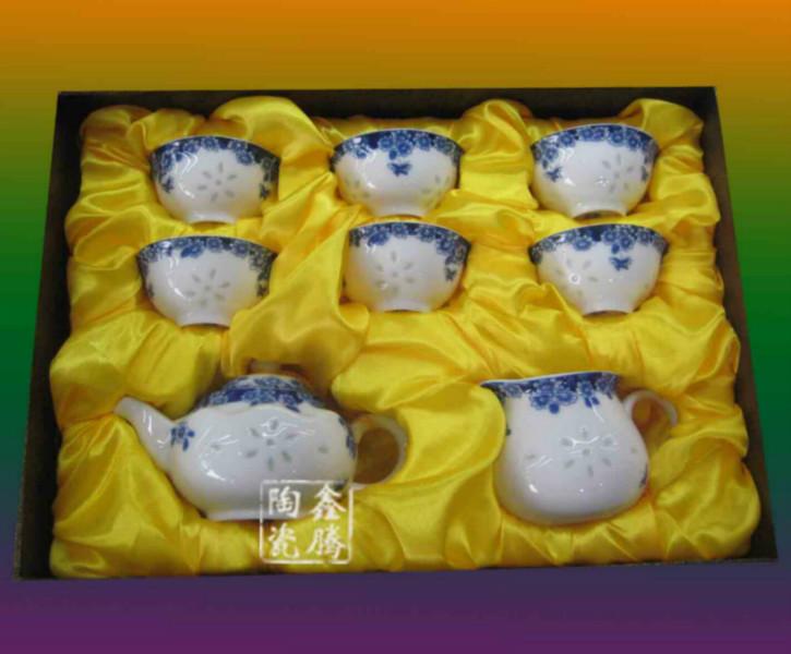 供应青花茶具-中高档茶具批发，厂家直销