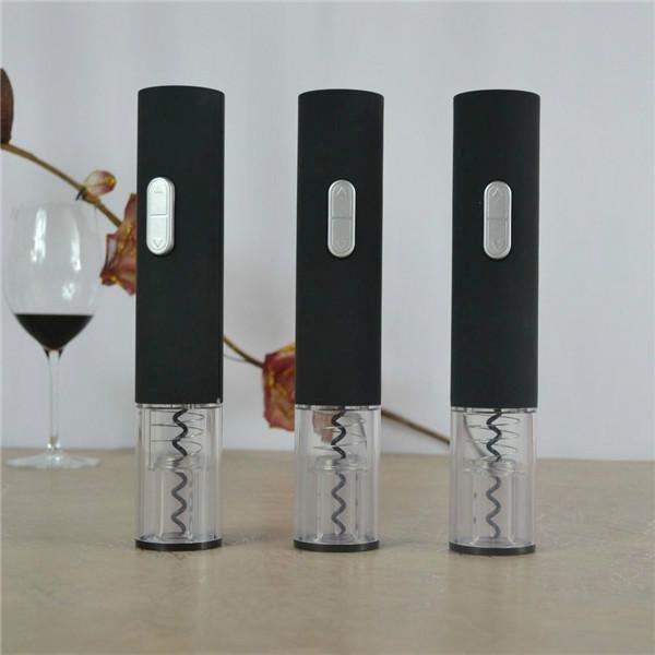 供应干电池透明款电动开瓶器5件套 广东红酒酒具厂家现货供应