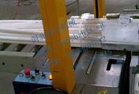 供应PVC线管自动包装流水线厂家，汉宇专业研究管材型材包装流水线，价格合理，质量保证