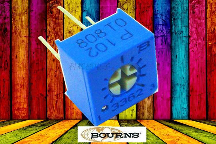 供应BOURNS品牌3362S型侧调微调电位器