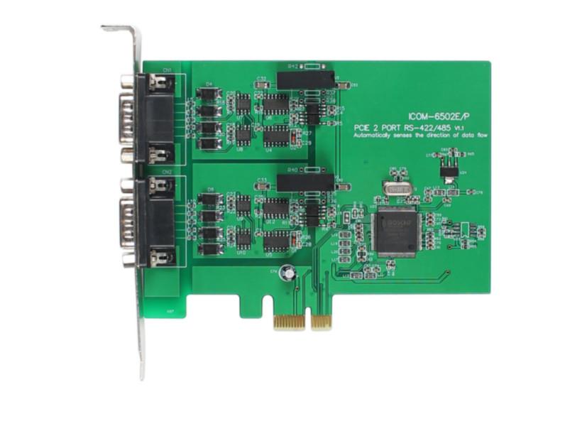 串口通信卡ICOM-6502EP  PCIE2路485全光隔防浪涌