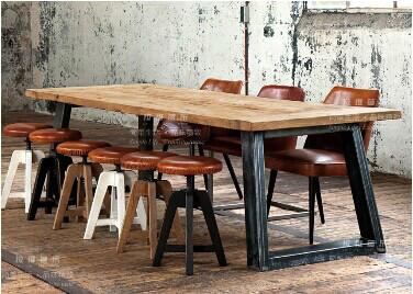泰州咖啡厅定制实木长桌批发