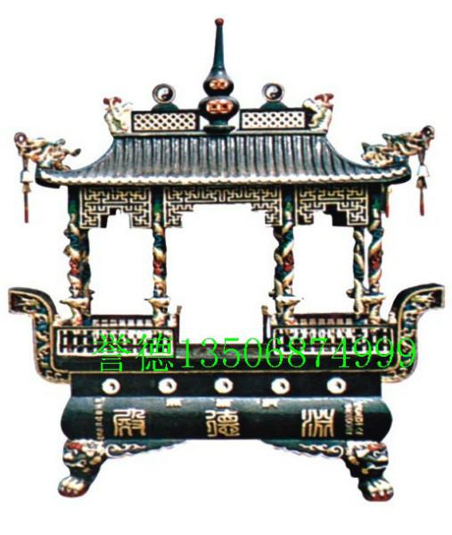 供应寺庙长方形六龙柱香炉，铜香炉，安庆寺庙香炉