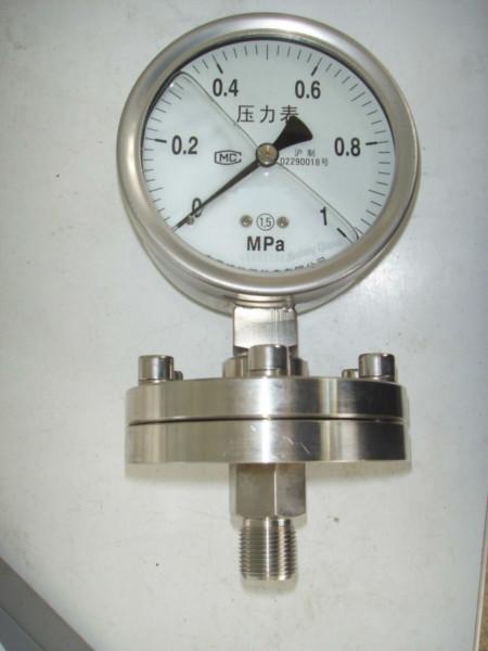 供应不锈钢耐震隔膜压力表YTNP-100H-97