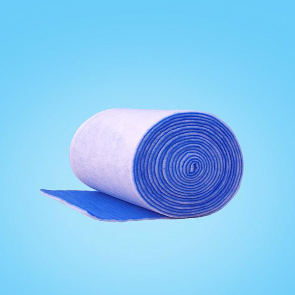 厂家直销进风口过滤棉，供应蓝白、绿白有机合成纤维通风设备初效过滤棉