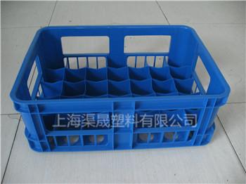 塑料周转箱上海35格牛奶箱塑料箱厂批发