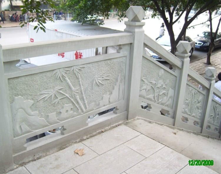 供应重庆青石栏杆雕刻工艺厂，重庆青砂石栏杆厂家，青石栏杆厂家电话图片