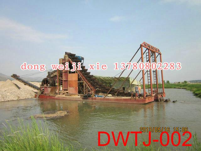 祝贺朝鲜淘金船竣工发货-挖沙选金设备