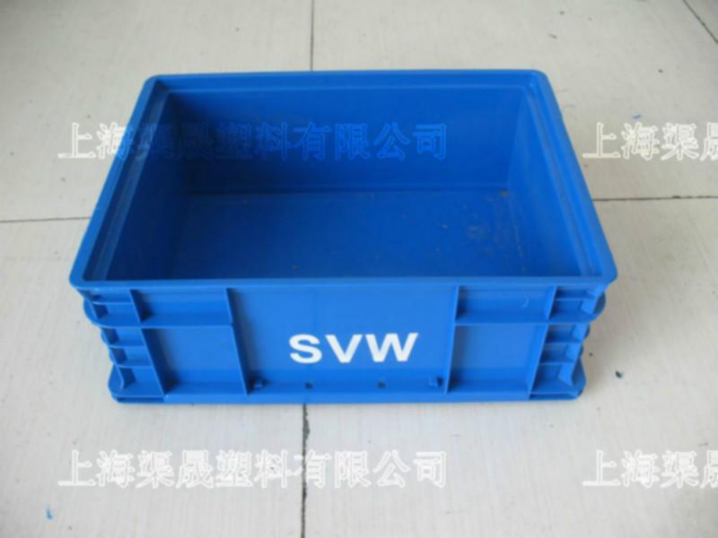 供应上海塑料周转箱厂商蓝色B型周转箱