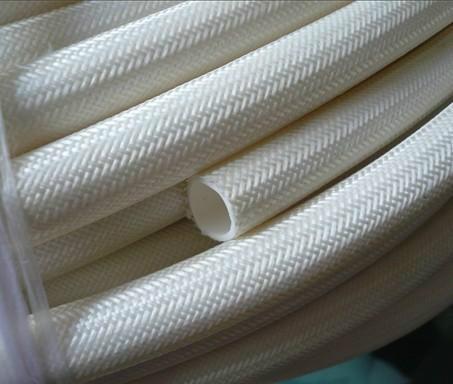 供应白色内胶外纤套管，双层绝缘套管，耐高压7000kv玻纤套管