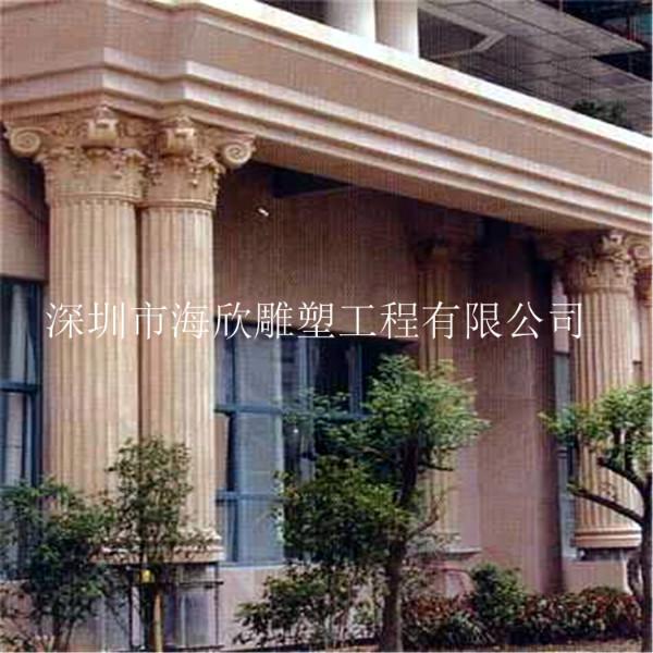 深圳市玻璃钢欧式建筑风格罗马柱装饰厂家