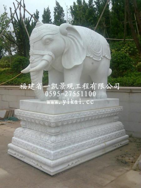 供应石雕大象/大象石雕工艺品/石雕招财大象