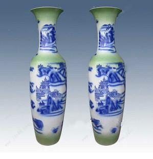 供应用于的大花瓶定做厂家 青花仿古陶瓷大花