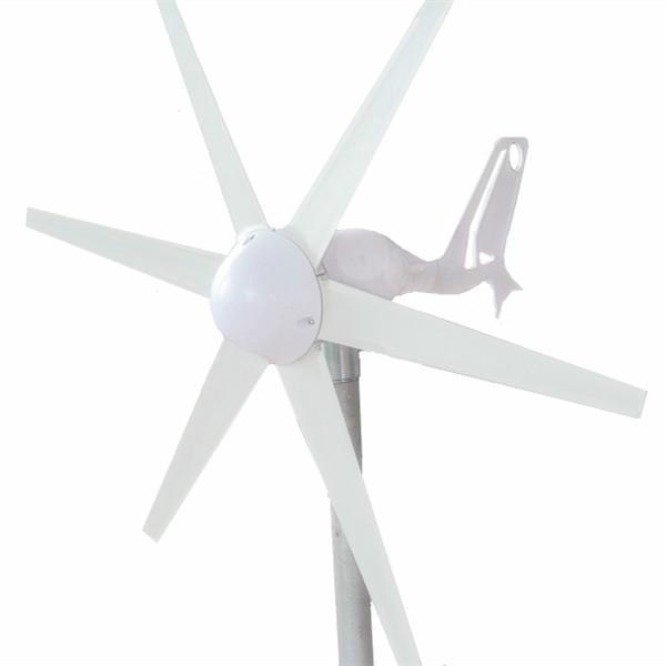 供应200W永磁无铁芯水平轴风力发电机/微型风机/家用小型风力发电机图片