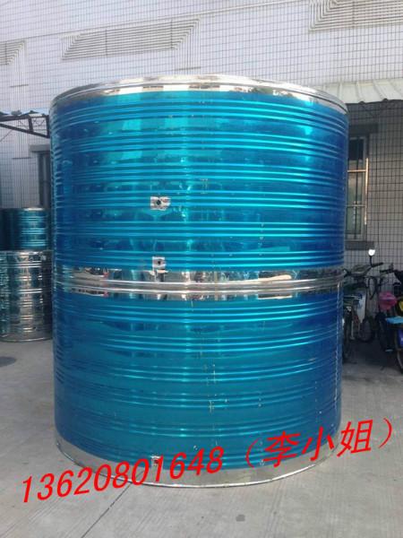 供应开平月山圆形不锈钢保温水箱报价-水口5-10吨圆形保温水箱图片