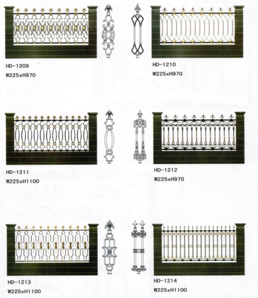 供应铝合金铝艺护栏/庭院护栏/阳台护栏/玻璃护栏