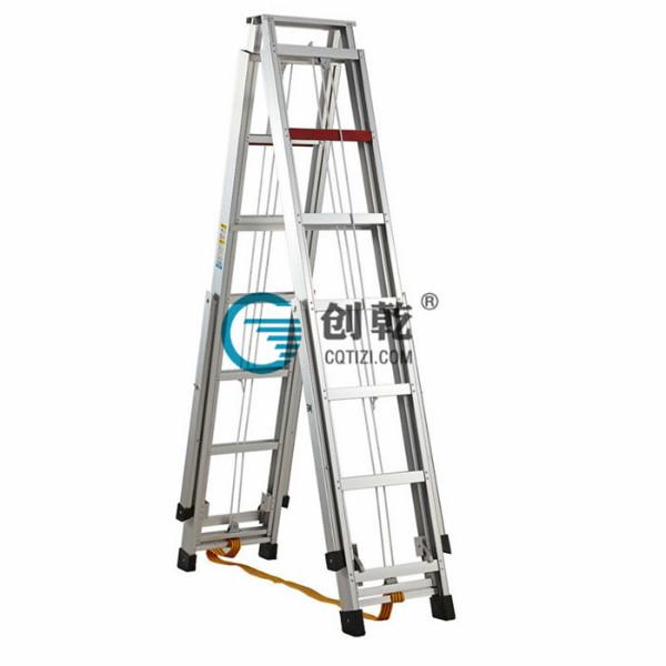 供应6米高铝合金升降梯厂家 家用升降梯 创乾工程梯子 品牌直销 型号CQS-6m
