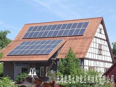 供应太阳能发电/苏州∣无锡4KW家用电站，常州4KW太阳能发电系统