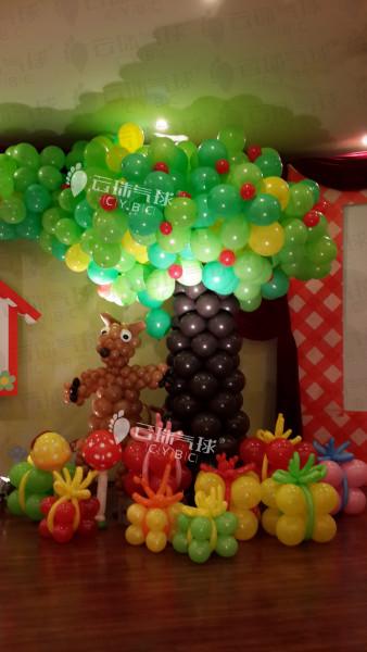 供应灰太狼气球/气球宝宝宴/气球装饰/成都百日宴装饰布置/周岁宴气球布置