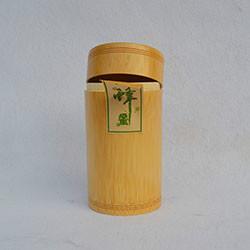 供应巨匠厂家定制天然原竹竹子蜂蜜礼品环保包装竹子蜂蜜筒图片