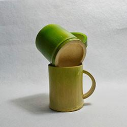 供应竹水杯巨匠厂家定制欧式环保创意生产批发天然原竹带把留青竹水杯茶杯