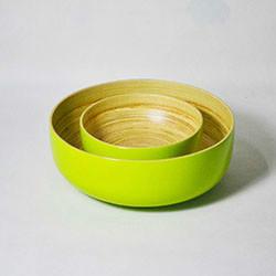 供应竹碗沙拉碗巨匠厂家批发定做家居用品彩色竹碗沙拉碗水果盘