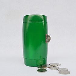 供应竹子存钱罐巨匠定制绿色欧式环保鼓型家居创意礼品竹子存钱罐零钱罐