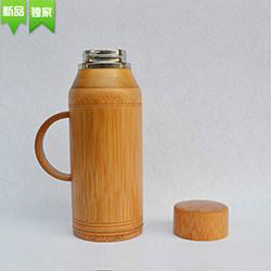 重庆市竹瓶厂家供应竹瓶巨匠厂家定制不锈钢内胆保温天然竹子老式竹水壶竹茶瓶
