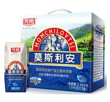 供应杭州莫斯利安牛奶代理商批发光明