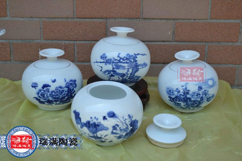 供应陶瓷茶叶罐套装定做厂家