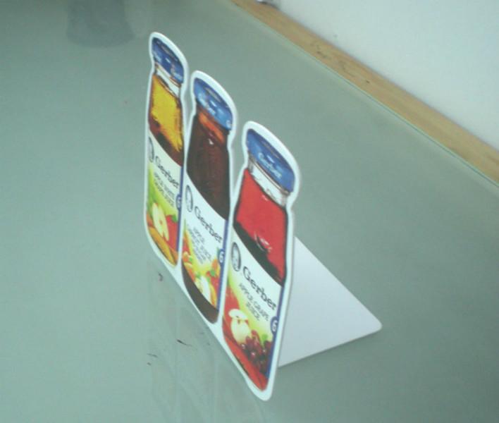 供应pvc立牌桌面台卡L型广告牌图片