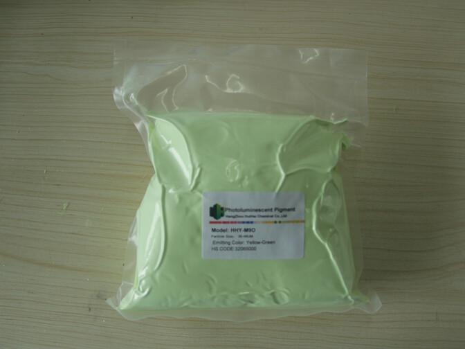供应用于注塑丝网印刷的黄绿光发光粉高亮长效夜光粉