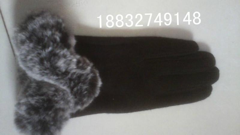 供应用于保暖的肃宁华鑫厂家直销皮革不倒绒手套图片