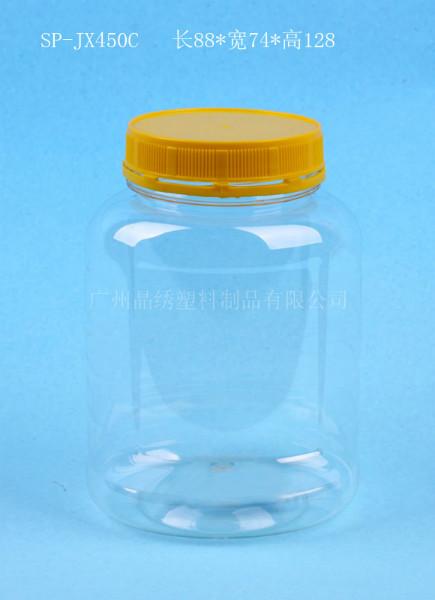 供应祁连山油菜花蜂蜜包装瓶晶绣提供PET透明瓶高端大气
