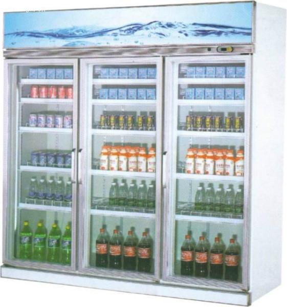供应合肥玻璃门展示柜/超市饮料展示柜