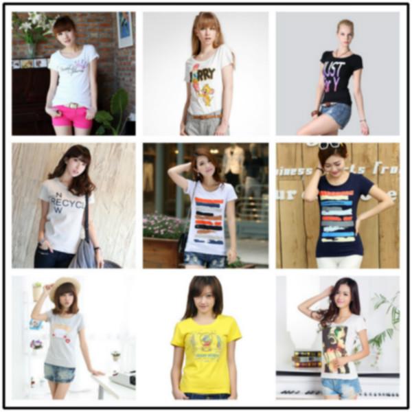 供应夏季纯棉T恤短袖最便宜的T恤批发几元韩版女装短袖批发