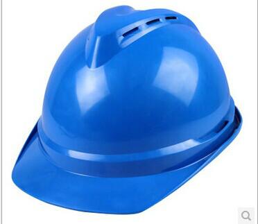 ABS安全帽行情，V型透气安全帽_建筑工地防撞 国标 防护头盔厂家印字