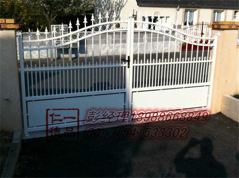 供应铝合金焊接式花园大门铝艺/铝合金阳台护栏