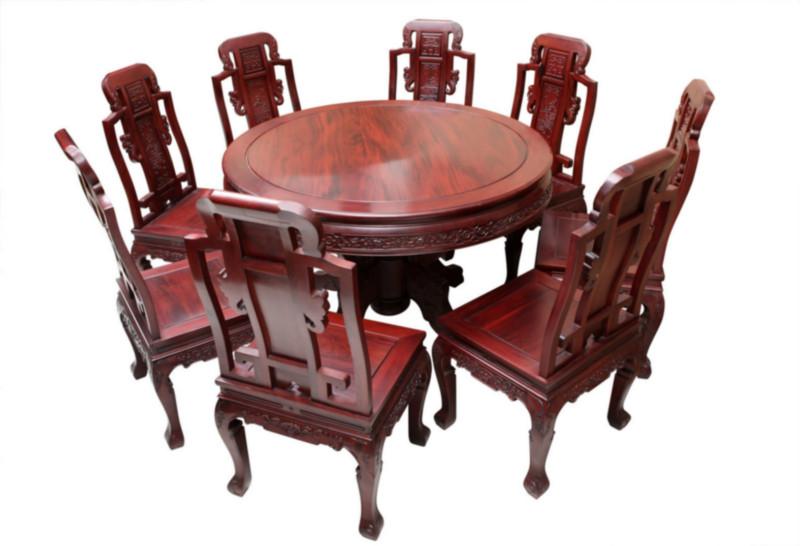 供应非洲酸枝1.2米圆台明清古典圆桌中式实木家具东阳红木家具价格